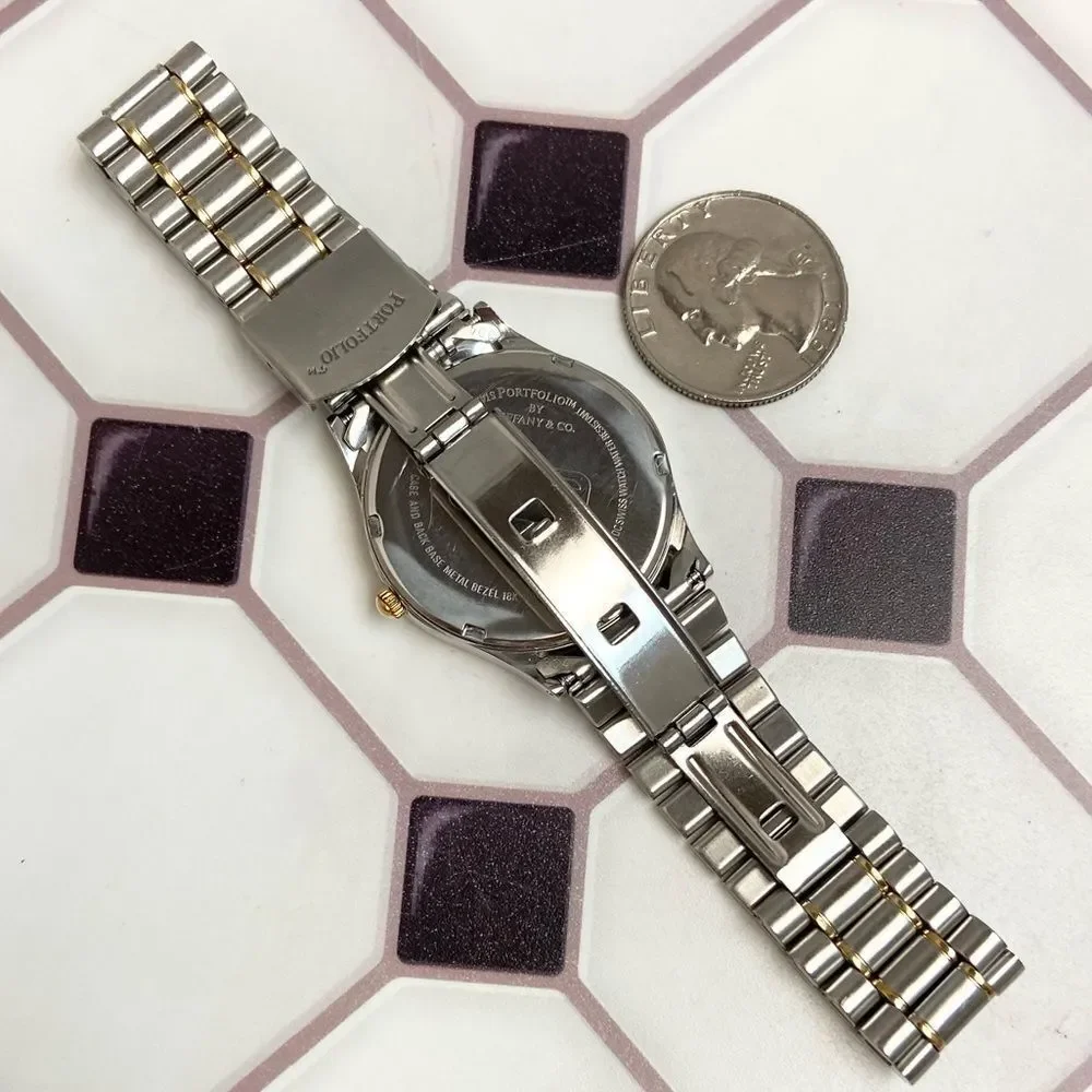 Tiffany & Co. Portfolio Swiss Made Two-Tone Stainless Steel Men’s Unisex Watch